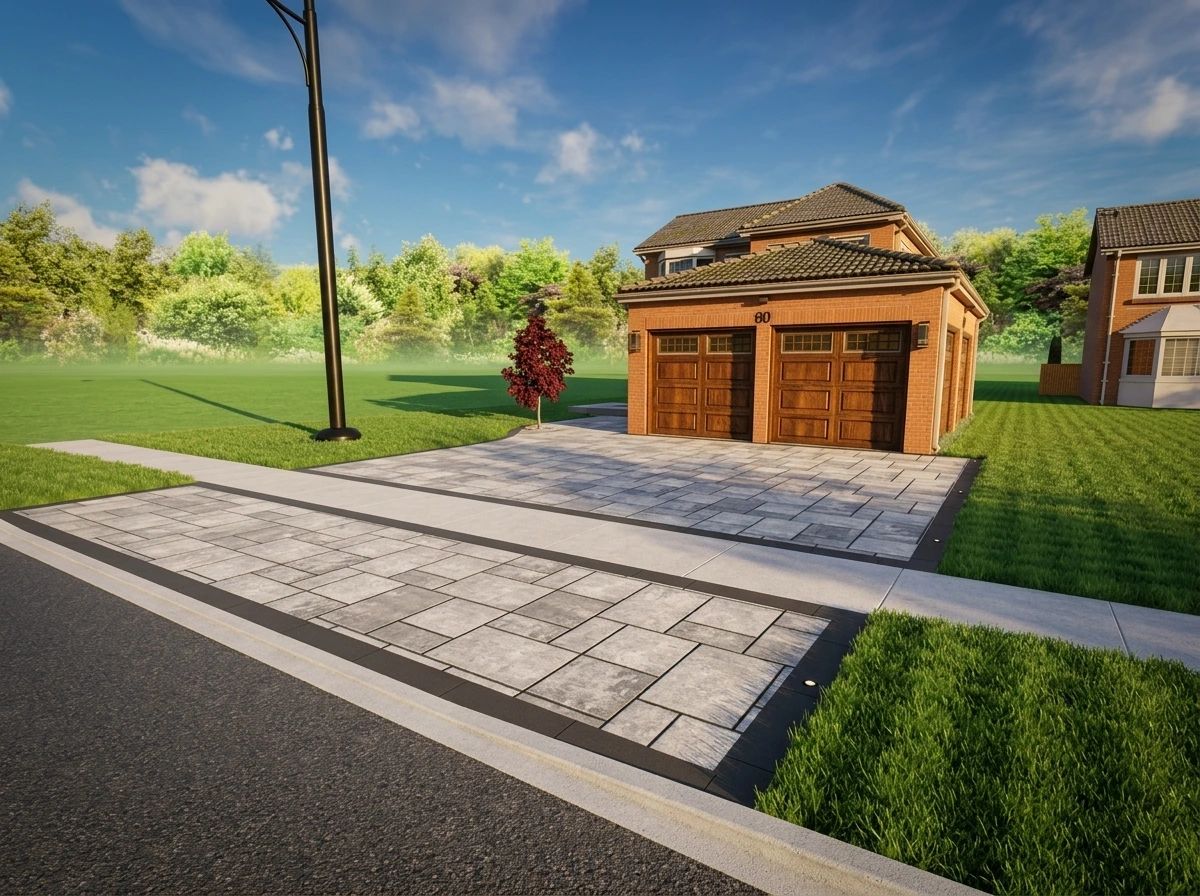 Driveway 3D visualization