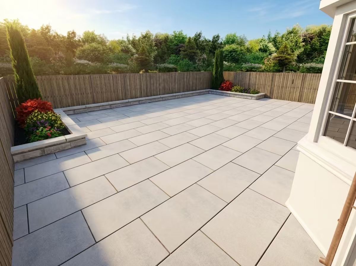 Backyard patio 3D visualization