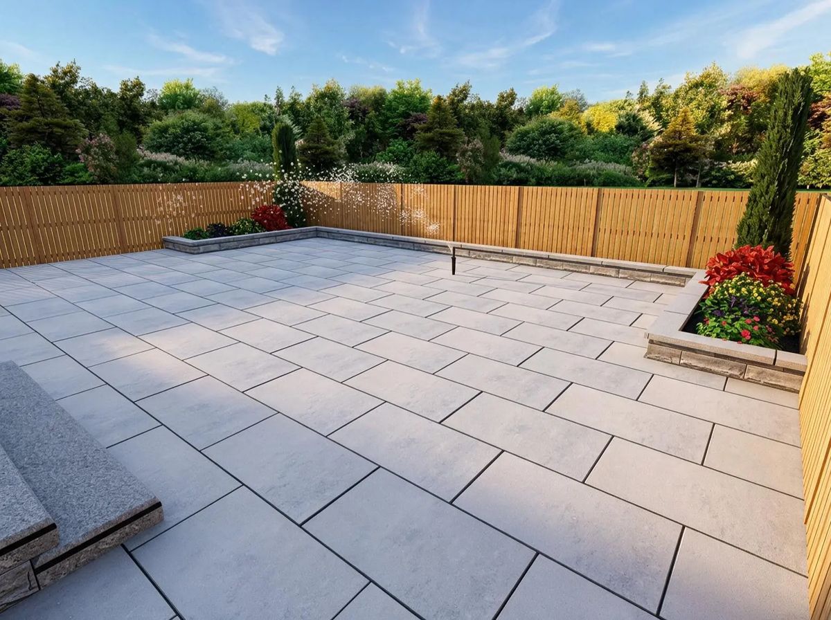 Backyard overhead 3D visualization
